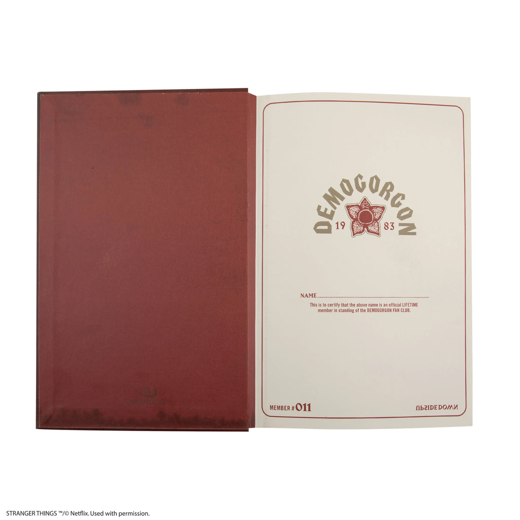 Stranger Things Notebook + Bat Pen